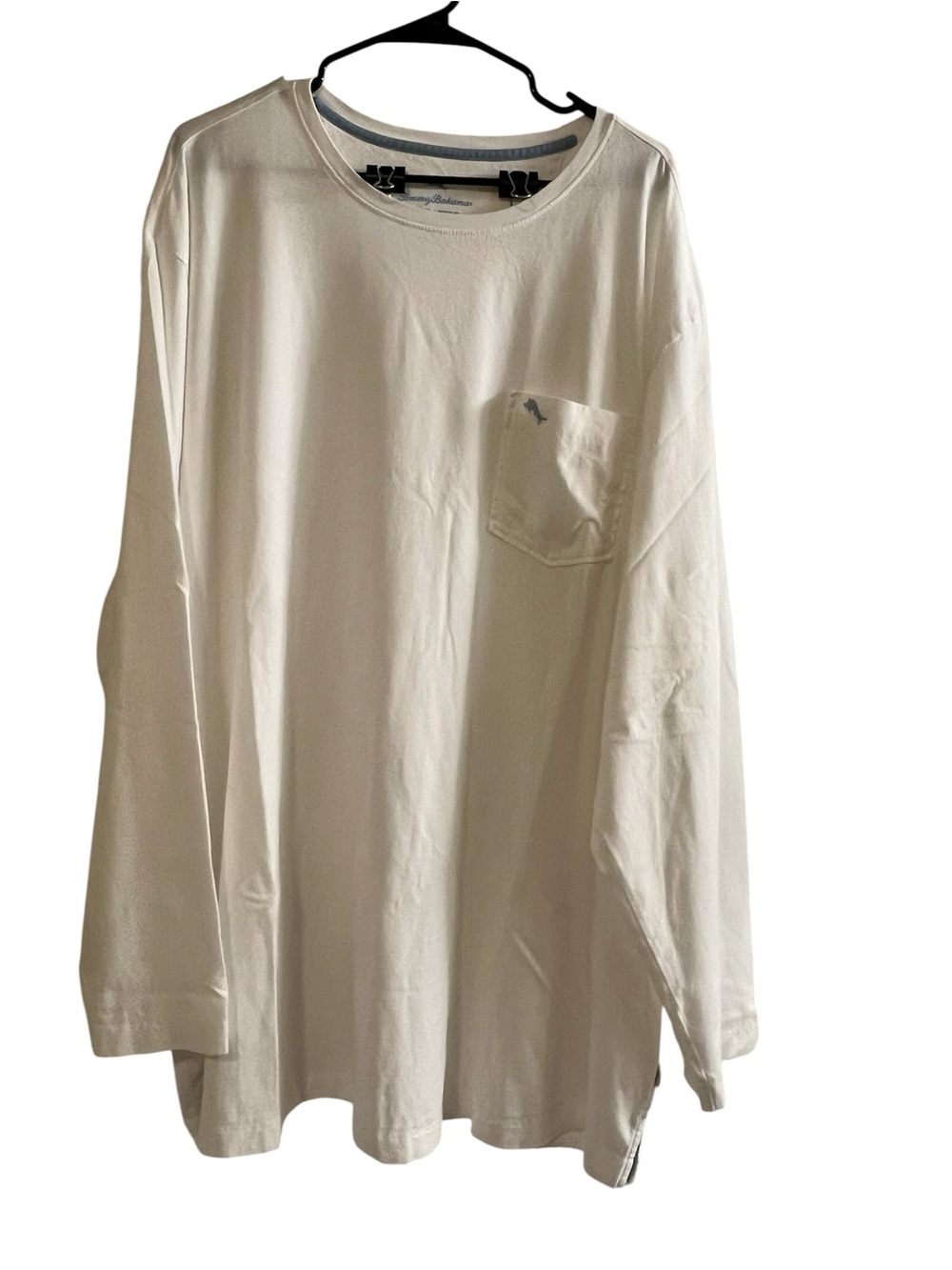 Tommy Bahama - 3XL - Cream Long Sleeve Pocket Tee